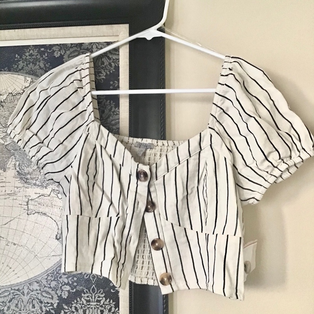Striped crop top